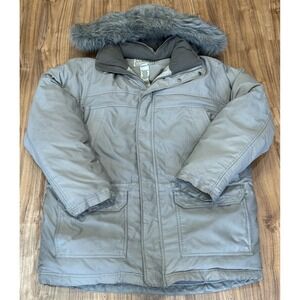 LL Bean Baxter State Gore-Tex Down Puffer Parka Mens‎ Winter Large Faux Fur Hood